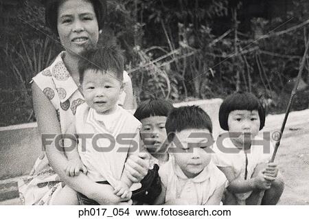 Mother and her four children View Large Photo Image Picture - Mother and her four children. Fotosearch