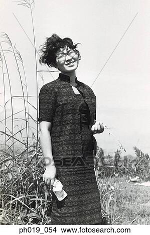Picture - Portrait of an Asian woman. Fotosearch