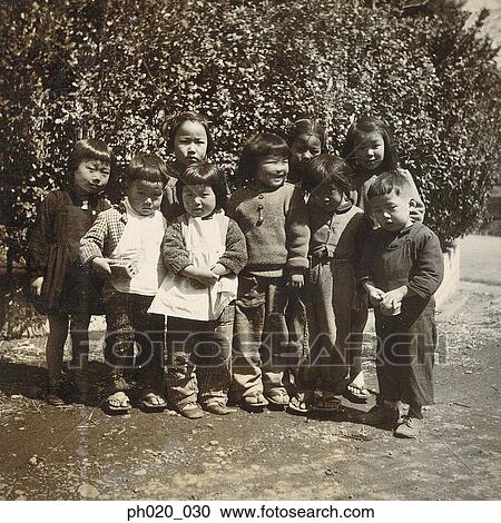Stock Image - A group of young children. Fotosearch
