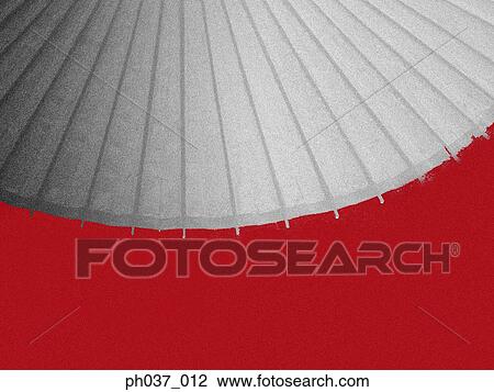 Stock Image - Japanese paper umbrella. Fotosearch