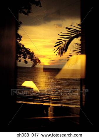 Stock Photo - A sunset painting. Fotosearch
