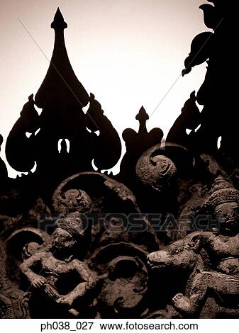 Stock Photo - Thai temple architecture. Fotosearch