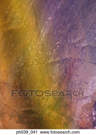 Stock Image - Color shades on a old and ruined concrete wall. Fotosearch