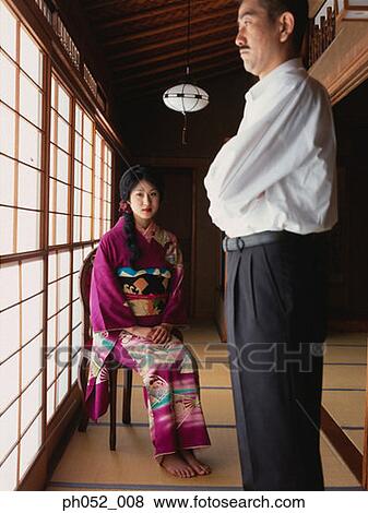 Stock Photo - Traditional Japanese couple. Fotosearch