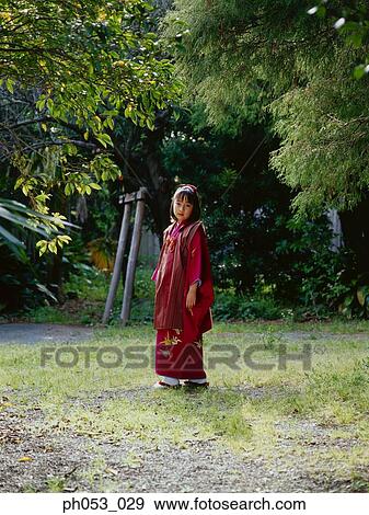 Japanese girl in kimono View Large Photo Image Stock Photo - Japanese girl in kimono. Fotosearch