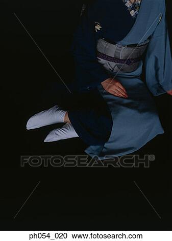 Japanese woman in kimono sitting on floor View Large Photo Image Stock Image - Japanese woman in kimono sitting on floor. Fotosearch