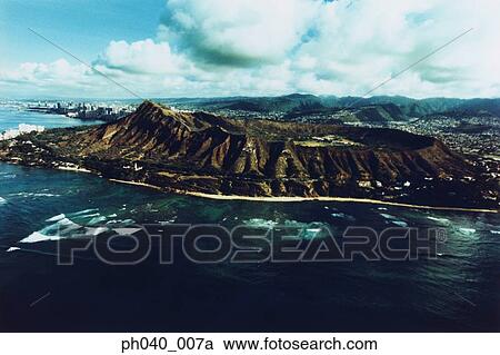 Aerial view of Diamond Head, Oahu, Hawaii View Large Photo Image Stock Image - Aerial view of Diamond Head, Oahu, Hawaii. Fotosearch