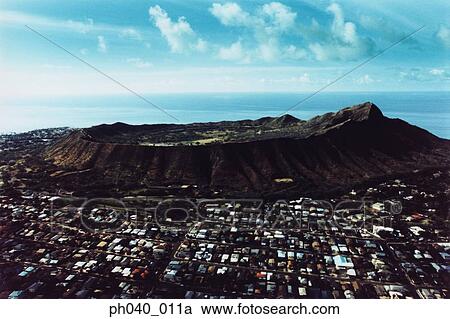 Aerial view of Diamond Head, Oahu, Hawaii View Large Photo Image Stock Image - Aerial view of Diamond Head, Oahu, Hawaii. Fotosearch
