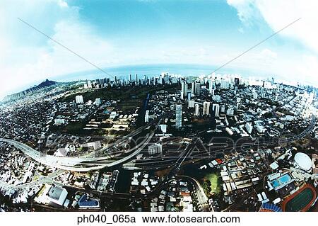 Fisheye view of Oahu, Hawaii View Large Photo Image Stock Image - Fisheye view of Oahu, Hawaii. Fotosearch