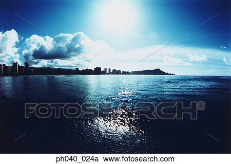 USA, Hawaii, Oahu, Diamond Head in background View Large Photo Image Stock Image - USA, Hawaii, Oahu, Diamond Head in background . Fotosearch