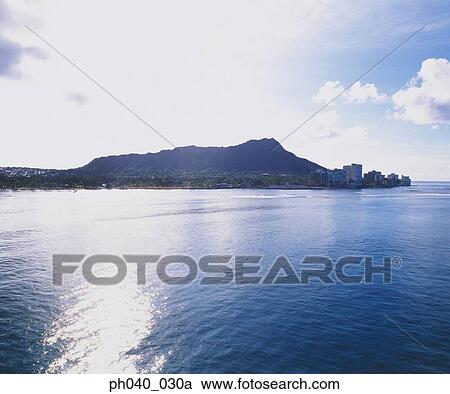 USA, Hawaii, Oahu, Diamond Head in background View Large Photo Image Stock Image - USA, Hawaii, Oahu, Diamond Head in background . Fotosearch