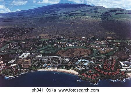 Aerial of the coastline of Maui and surrounding islands. View Large Photo Image Stock Image - Aerial of the coastline of Maui and surrounding islands. . Fotosearch