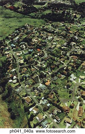 Aerial scenic of a small town, Maui, Hawaii View Large Photo Image Stock Image - Aerial scenic of a small town, Maui, Hawaii. Fotosearch