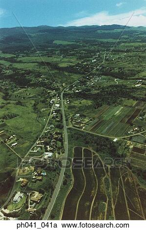 Aerial scenic of a small town, Maui, Hawaii View Large Photo Image Stock Image - Aerial scenic of a small town, Maui, Hawaii. Fotosearch