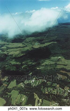 Stock Image - Aerial view of Maui, Hawaii, USA. Fotosearch