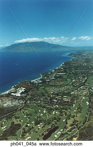 Coastline of Maui, Hawaii, Aerial view View Large Photo Image Stock Image - Coastline of Maui, Hawaii, Aerial view. Fotosearch