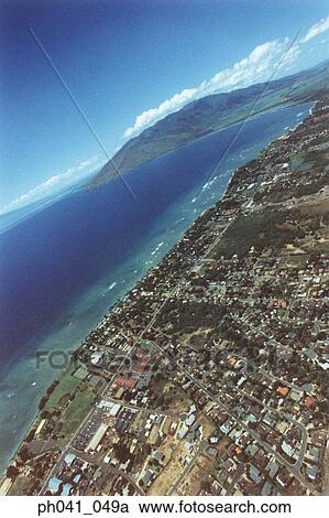 Coastline of Maui, Hawaii, Aerial view View Large Photo Image Stock Image - Coastline of Maui, Hawaii, Aerial view. Fotosearch