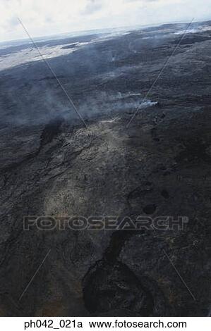 Aerial view of volcanic landscape, Big Island, Hawaii View Large Photo Image Stock Image - Aerial view of volcanic landscape, Big Island, Hawaii. Fotosearch