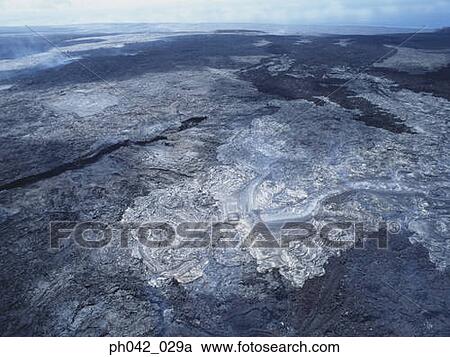 Aerial view of volcanic landscape, Big Island, Hawaii View Large Photo Image Stock Image - Aerial view of volcanic landscape, Big Island, Hawaii. Fotosearch