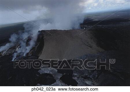Lava flows cover a desolate landscape, Big Island, Hawaii View Large Photo Image Stock Image - Lava flows cover a desolate landscape, Big Island, Hawaii. Fotosearch