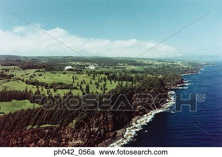 Stock Image - USA, Hawaii, Big Island, coast scenic . Fotosearch