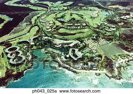 Cityscape coastline of Big Island, Hawaii, aerial view View Large Photo Image Stock Image - Cityscape coastline of Big Island, Hawaii, aerial view. Fotosearch