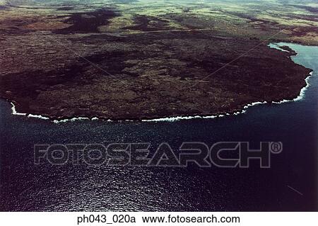 Coastline of Big Island, Hawaii, aerial view View Large Photo Image Stock Image - Coastline of Big Island, Hawaii, aerial view. Fotosearch
