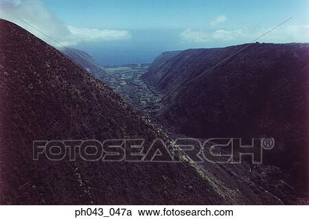 Mountain valley, Big Island, Hawaii, aerial view View Large Photo Image Stock Image - Mountain valley, Big Island, Hawaii, aerial view. Fotosearch