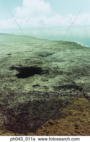 USA, Hawaii, Big Island, lava field, aerial view View Large Photo Image Stock Image - USA, Hawaii, Big Island, lava field, aerial view. Fotosearch