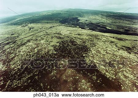 USA, Hawaii, Big Island, lava field, aerial view View Large Photo Image Stock Image - USA, Hawaii, Big Island, lava field, aerial view. Fotosearch