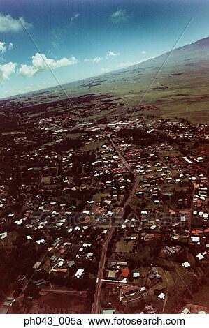 Valley Town, Big Island, Hawaii, aerial view View Large Photo Image Stock Image - Valley Town, Big Island, Hawaii, aerial view. Fotosearch