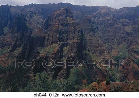 Aerial view of a rocky mountain range, Kauai, Hawaii View Large Photo Image Stock Image - Aerial view of a rocky mountain range, Kauai, Hawaii. Fotosearch