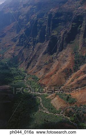 Aerial view of a rocky mountain range, Kauai, Hawaii View Large Photo Image Stock Image - Aerial view of a rocky mountain range, Kauai, Hawaii. Fotosearch