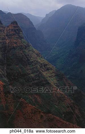 Aerial view of a rocky mountain range, Kauai, Hawaii View Large Photo Image Stock Image - Aerial view of a rocky mountain range, Kauai, Hawaii. Fotosearch