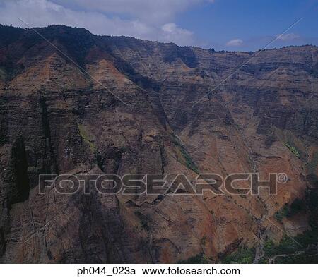 Aerial view of a rocky mountain range, Kauai, Hawaii View Large Photo Image Stock Image - Aerial view of a rocky mountain range, Kauai, Hawaii. Fotosearch