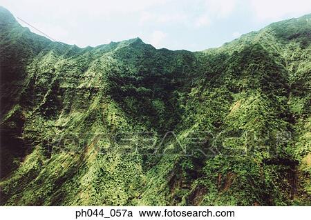 Aerial view of mountains, Kauai, Hawaii View Large Photo Image Stock Image - Aerial view of mountains, Kauai, Hawaii . Fotosearch