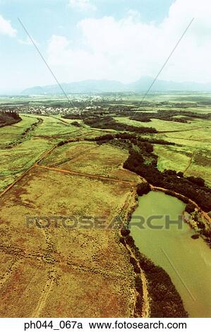 Lands, fields and tracks, Kauai, Hawaii, aerial view View Large Photo Image Stock Image - Lands, fields and tracks, Kauai, Hawaii, aerial view. Fotosearch