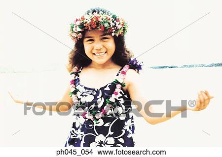 Little hula girl dancing near ocean View Large Photo Image Picture - Little hula girl dancing near ocean. Fotosearch