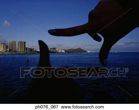 Human hands, focusing Hawaiian island View Large Photo Image Stock Photo - Human hands, focusing Hawaiian island . Fotosearch