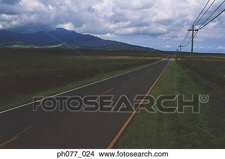 US, Hawaii, Country road View Large Photo Image Picture - US, Hawaii, Country road. Fotosearch