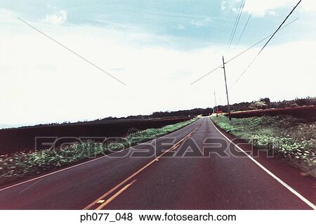 Stock Photo - US, Hawaii, Country road. Fotosearch