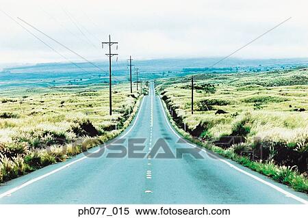 Stock Photography - US, Hawaii, Country road. Fotosearch
