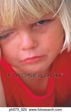 Stock Photography - Young girl crying. Fotosearch