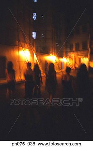 Silhouette of a group of young women View Large Photo Image Stock Photo - Silhouette of a group of young women. Fotosearch