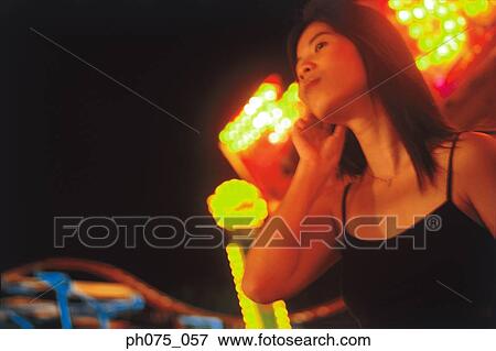 Stock Photo - Young woman in carnival. Fotosearch