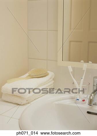 Bathroom sink, close-up View Large Photo Image Picture - Bathroom sink, close-up. Fotosearch