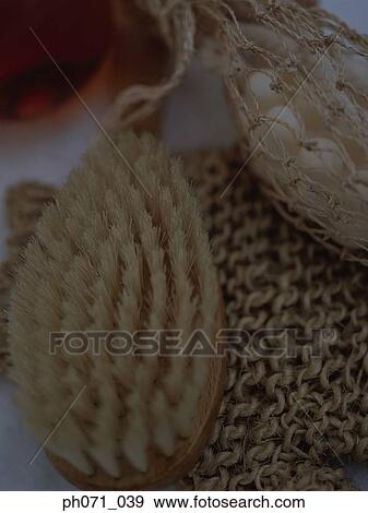 Stock Photo - Toiletries, close up. Fotosearch