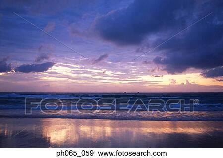 Dawn on beach View Large Photo Image Stock Photo - Dawn on beach. Fotosearch