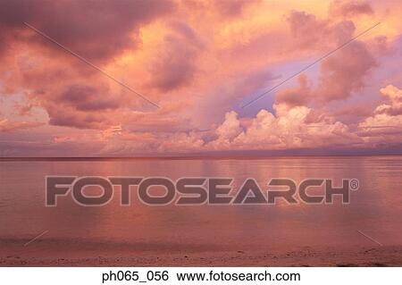 Dawn on beach View Large Photo Image Stock Photograph - Dawn on beach. Fotosearch