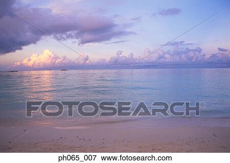 Ocean sunset View Large Photo Image Stock Photo - Ocean sunset . Fotosearch